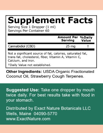 Serenity Full-Spectrum CBD Oil (1,500 mg) - Exact Nature Botanicals LLC