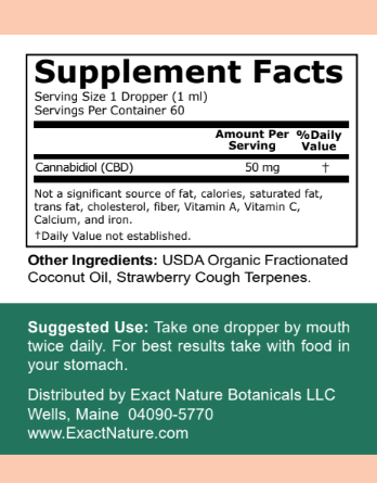 Serenity Full-Spectrum CBD Oil (3,000 mg) - Exact Nature Botanicals LLC