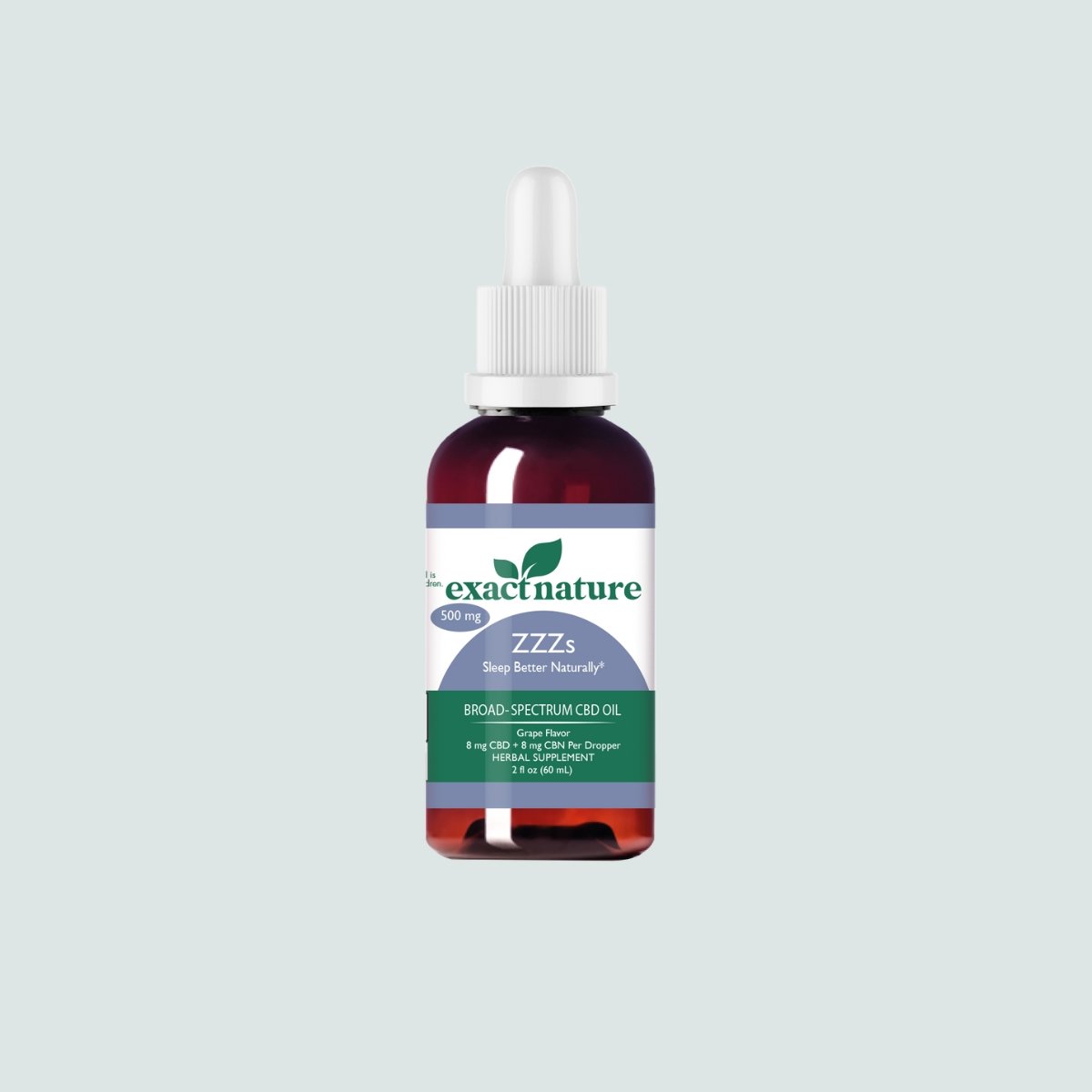 Zzzs CBD Oil (500 mg CBD + 500 mg CBN) - Exact Nature Botanicals LLC