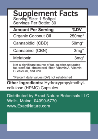 Zzzs Softgels (30) - Exact Nature Botanicals LLC